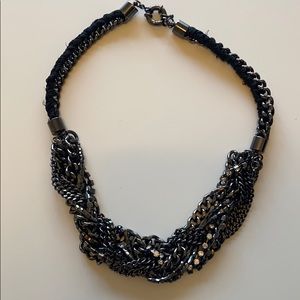 J. Crew mixed metal rhinestone necklace